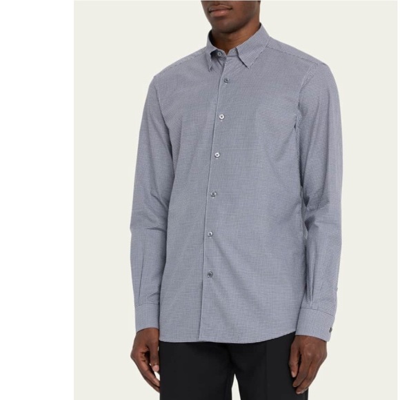 Ermenegildo Zegna Other - ERMENEGILDO ZEGNA Brown Checked Shirt Sz XL Preloved Excellent Condition